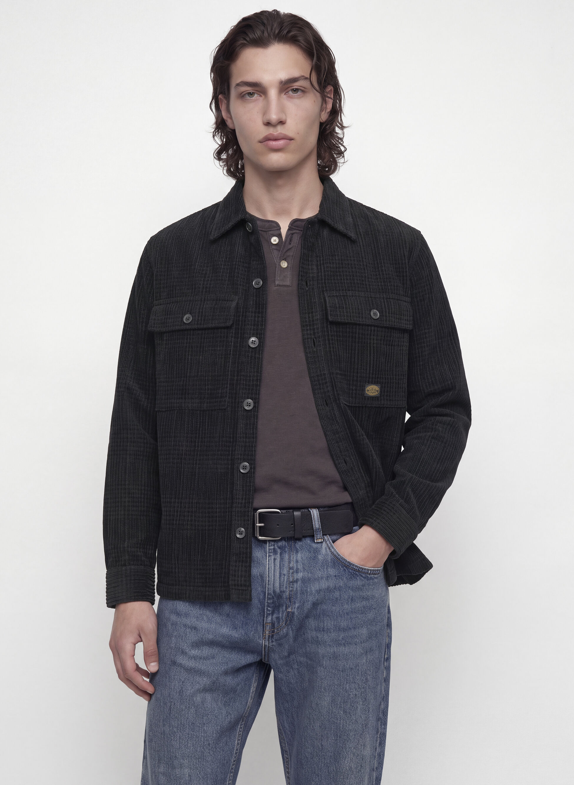 CAMICIA OLIVER OVERSHIRT VELLUTO