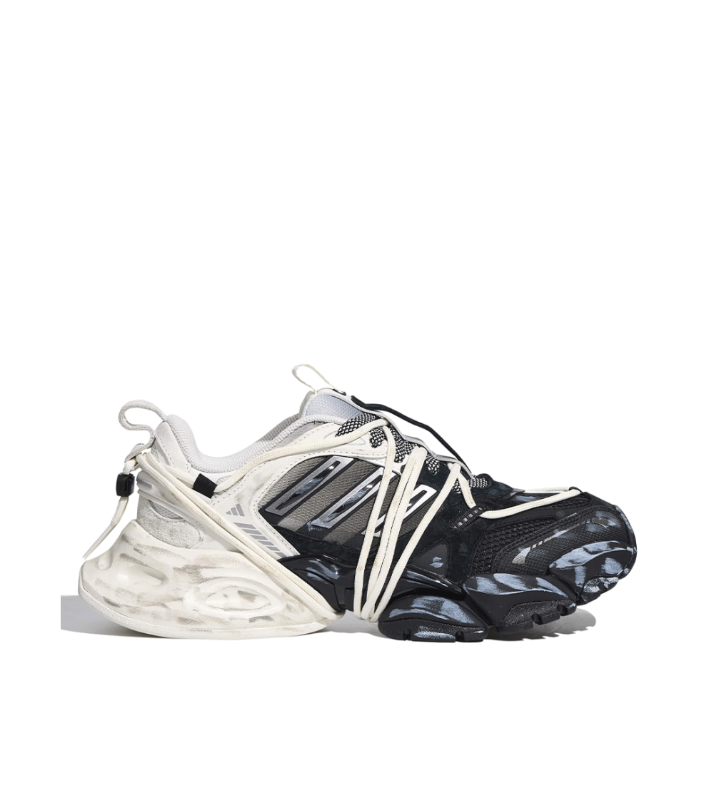 SHOES ADIDAS XLG RUNNER DELUXE BLACK WHITE UNISEX