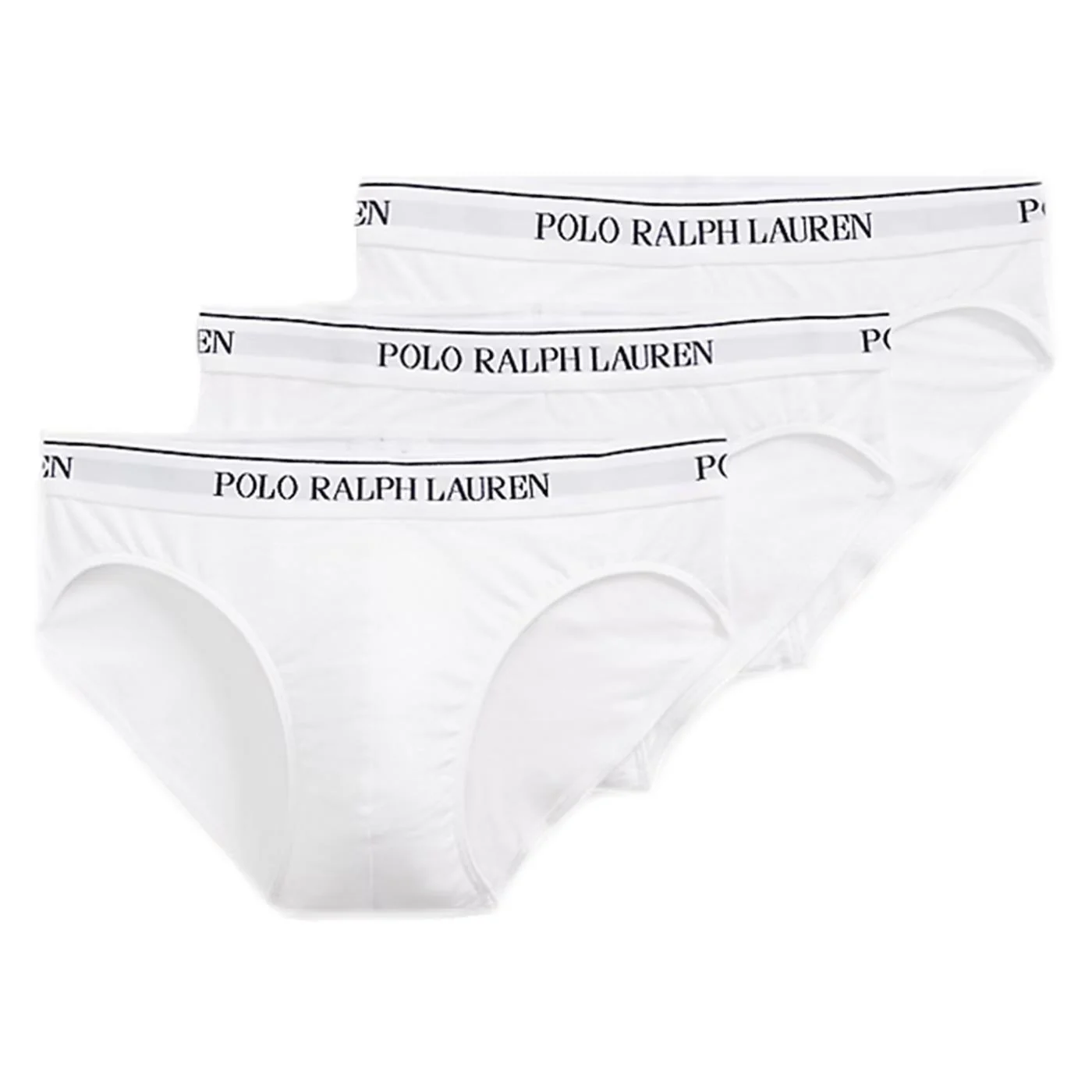 RALPH LAUREN LOW RISE 3PK BRIEF WHITE