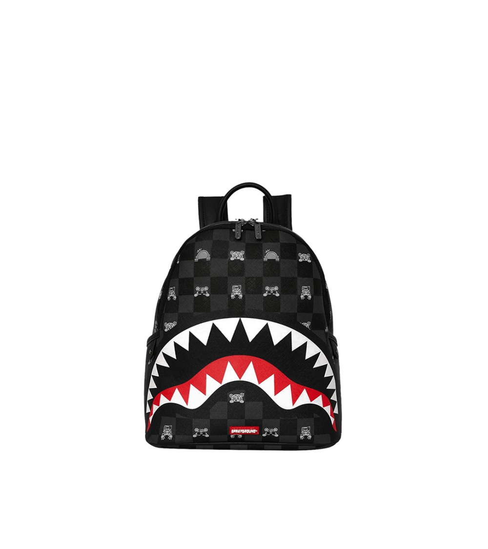 BACKPACK SPRAYGROUND PEEKING CHARACTER CHECK SAVAGE BLACK WOMEN