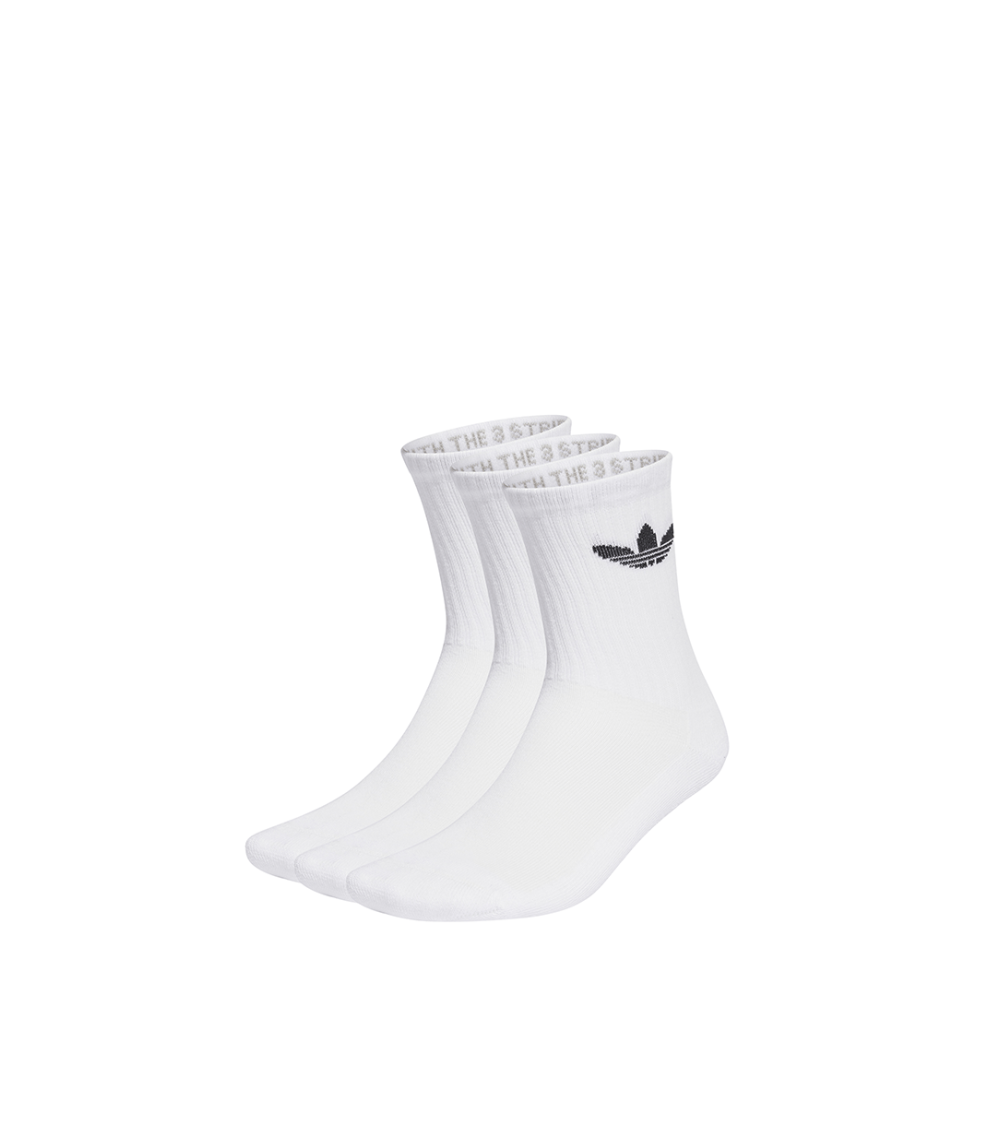 CALZE ADIDAS TREFOIL CUSHION CREW BIANCO UNISEX