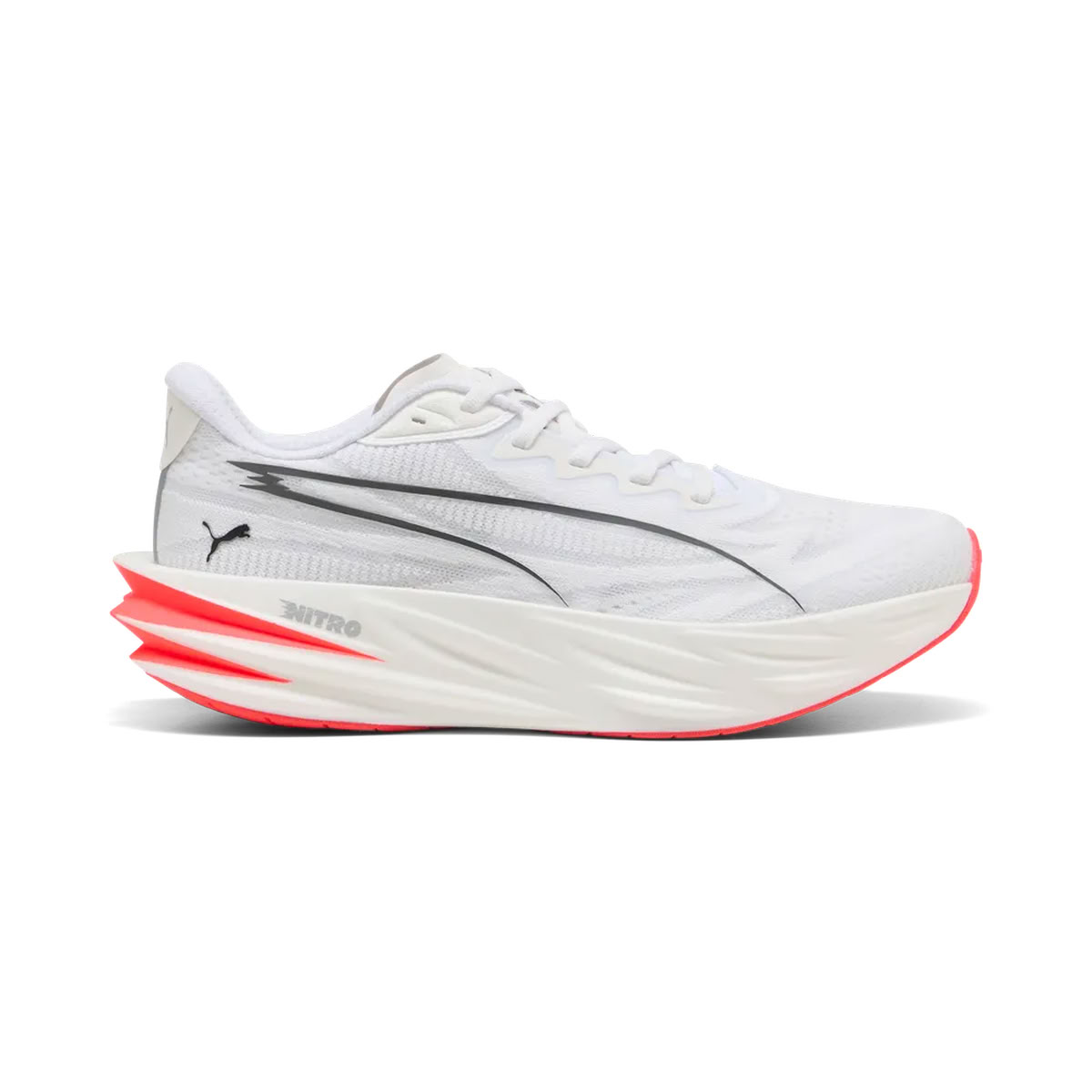 PUMA DEVIATE PURE NITRO WHITE/ULTRA RED DA DONNA