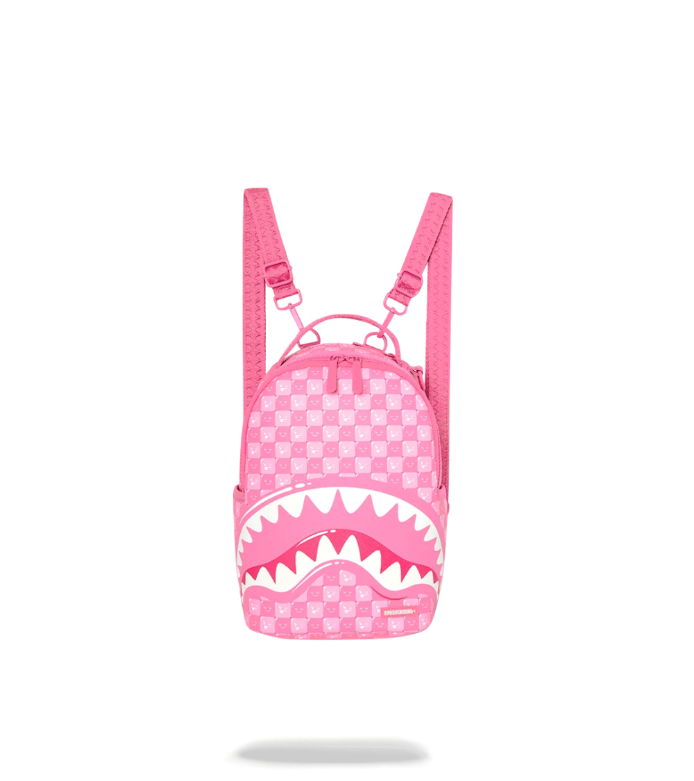 ZAINETTO SPRAYGROUND NEW CHECK FACES ROSA DONNA