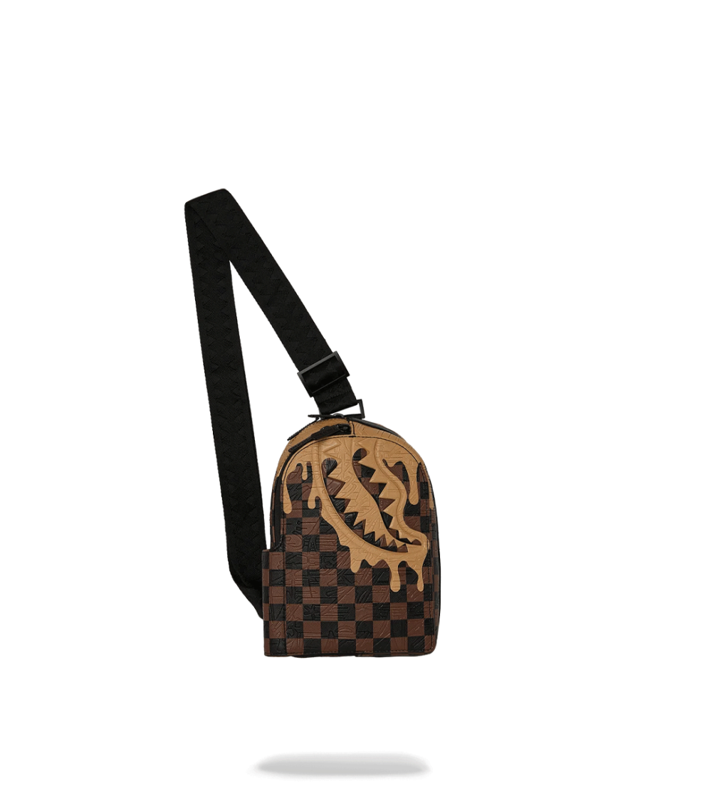 BORSA A TRACOLLA SPRAYGROUND HENNY MELT MARRONE UNISEX