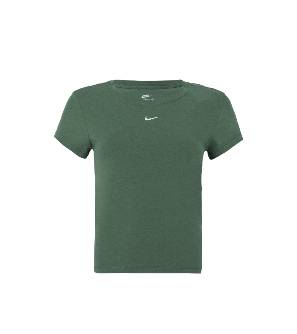 T-SHIRT CROPPED NIKE CHILL KNIT VERDE DONNA