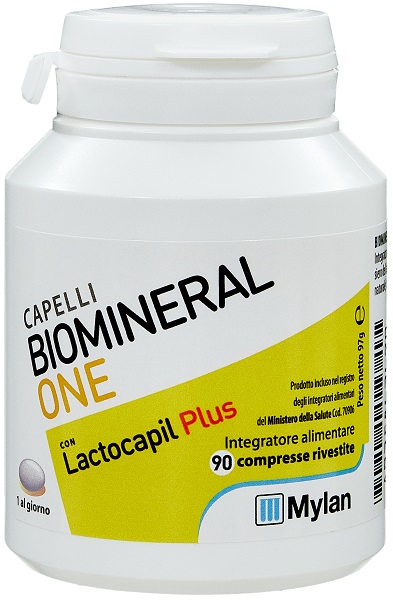 BIOMINERAL ONE LACTOCAPIL PLUS INTEGRATORE ANTICADUTA CAPELLI 90 COMPRESSE