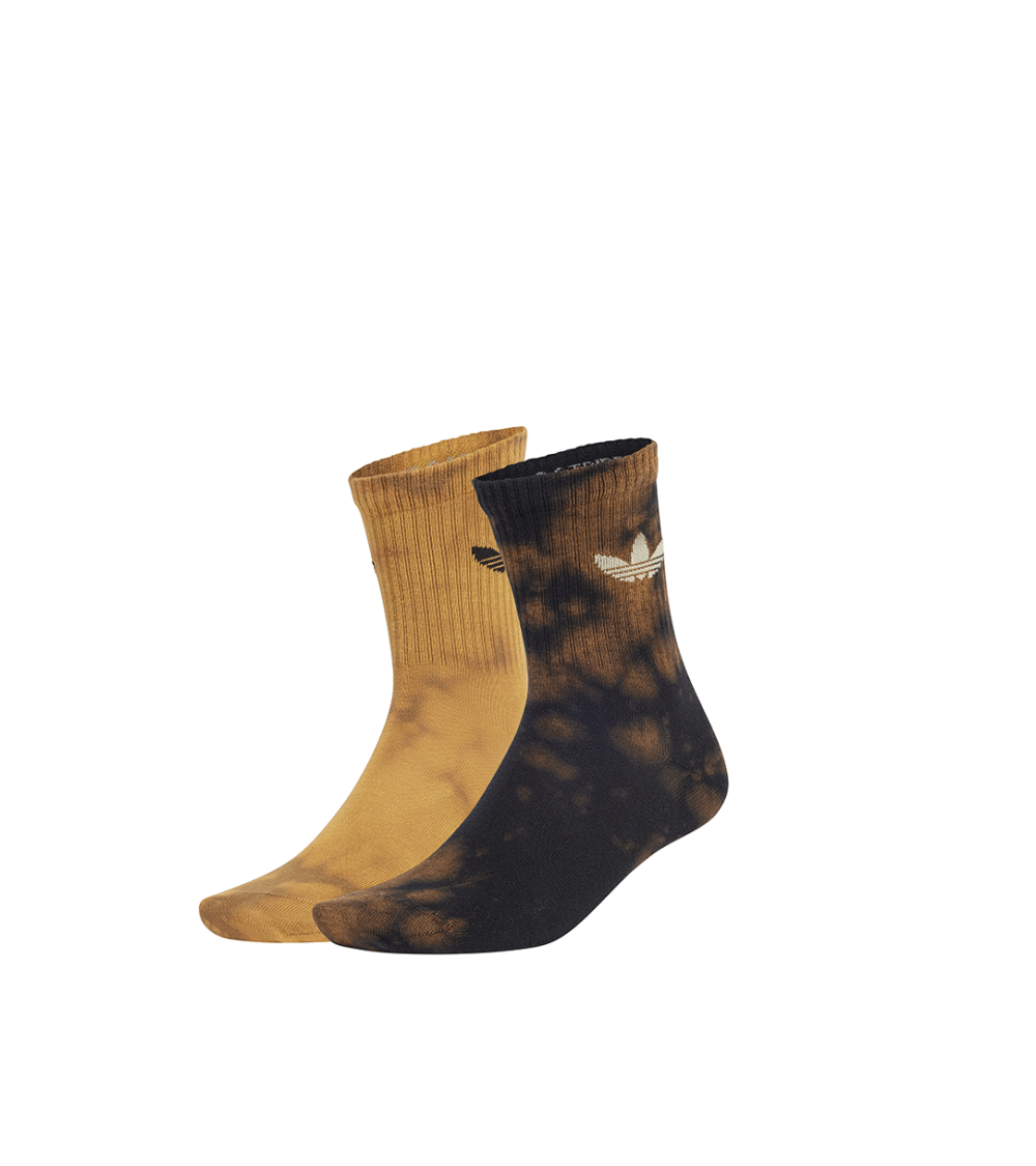 CALZE ADIDAS ACID-WASHED NERO GIALLO 2 PAIA UNISEX