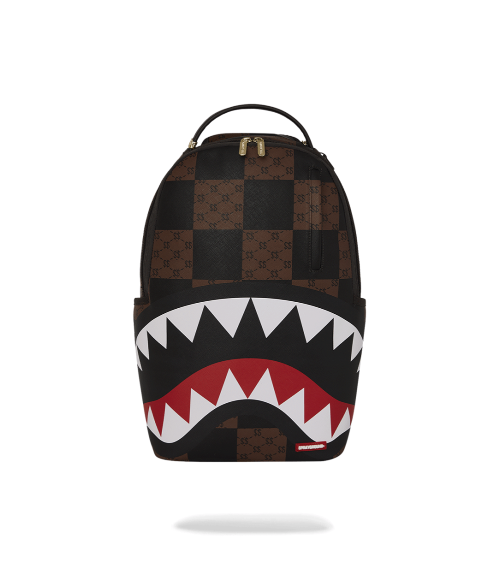 BACKPACK SPRAYGROUND ENLARGED CHECK PARIS BROWN UNISEX