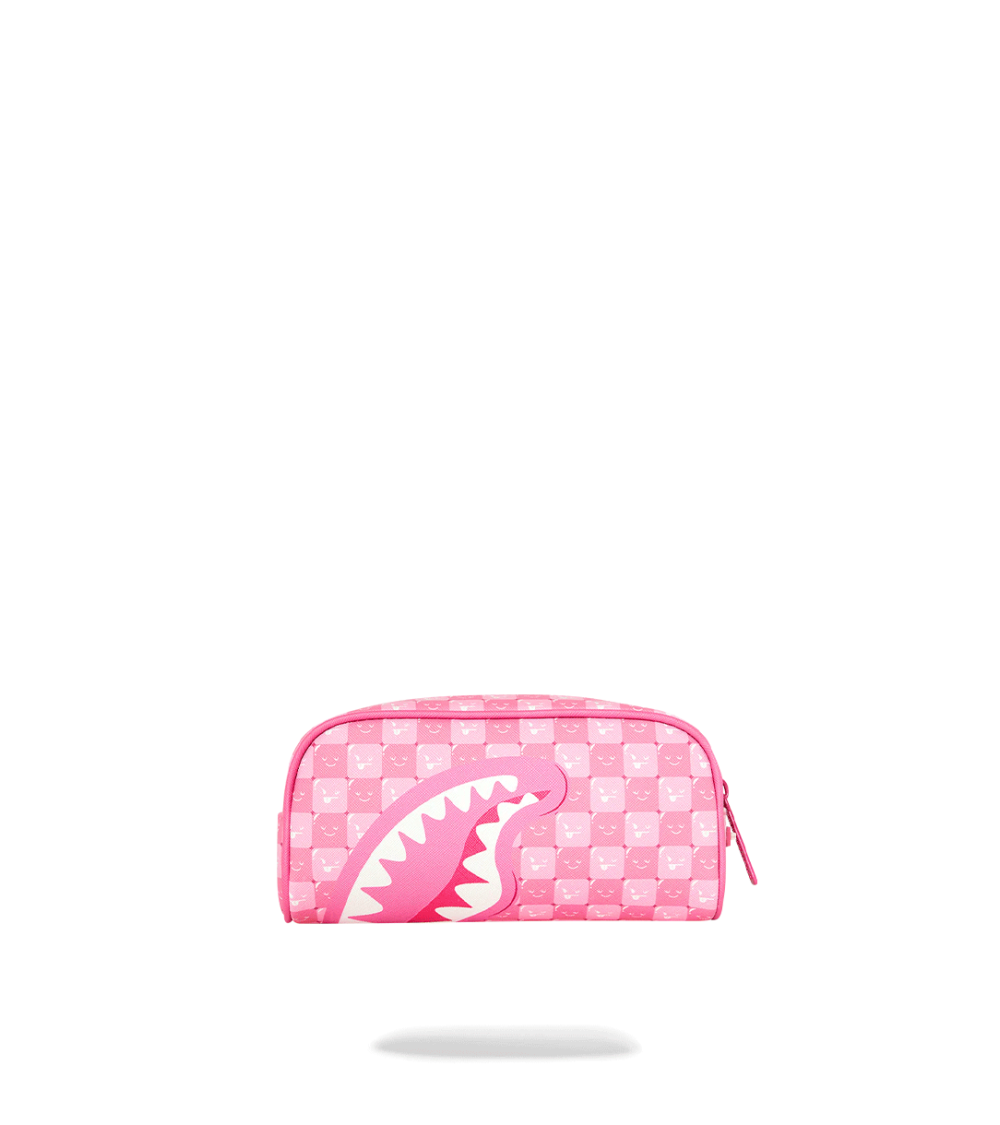POUCH SPRAYGROUND NEW CHECK FACES PINK UNISEX