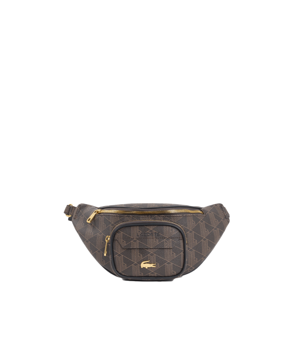 CROSSBODY LACOSTE THE BLEND MONOGRAM BROWN UNISEX