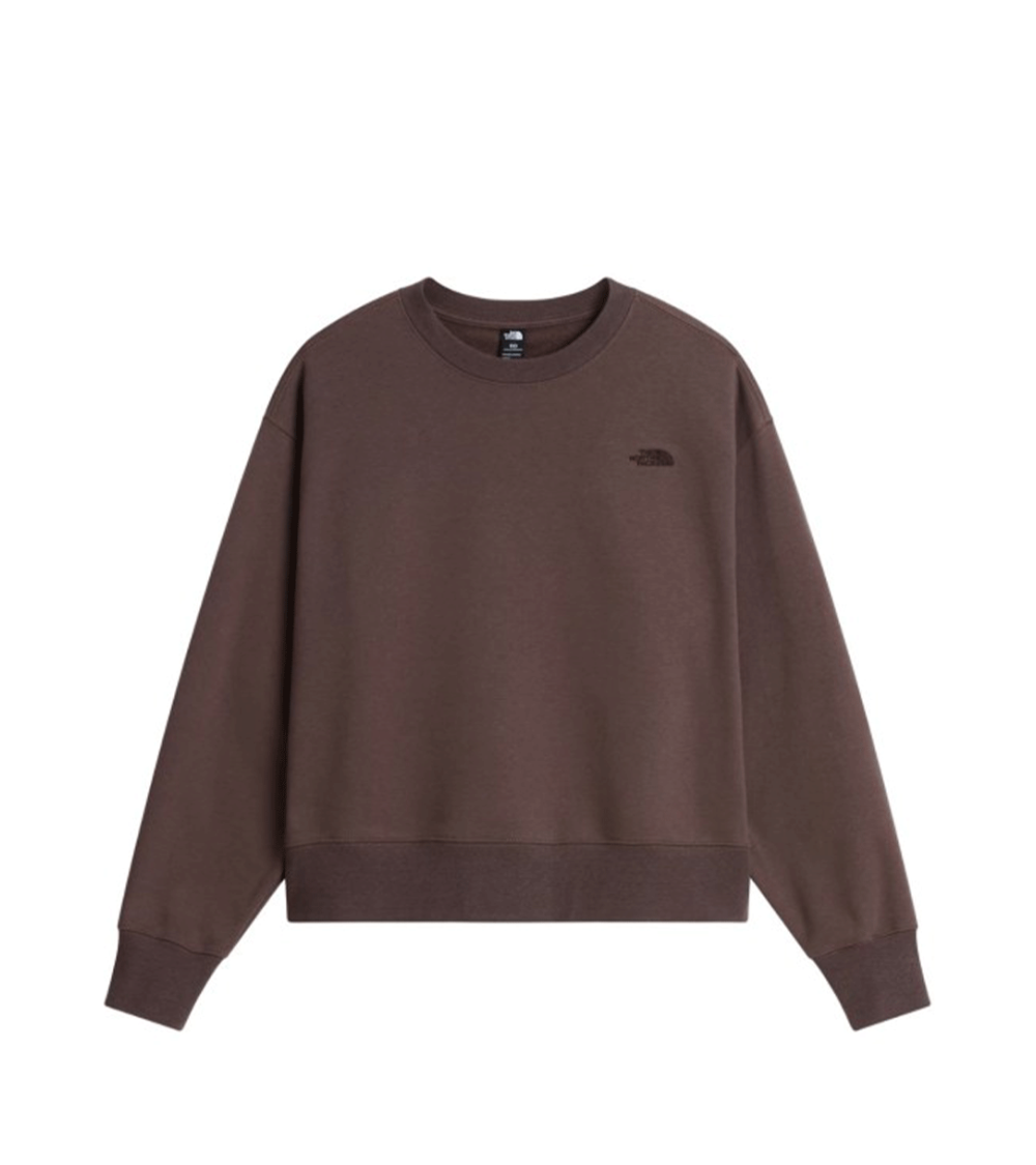 SWEATSHIRT THE NORTH FACE ESSENTIALS SIMPLE DOME BOXY BROWN WOMEN