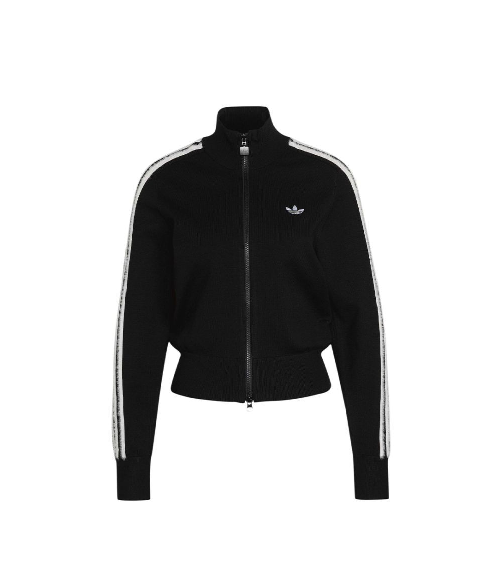 ZIPPED SWEATSHIRT ADIDAS FIREBIRD KNIFT BLACK WOMEN