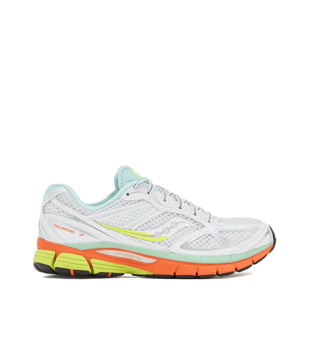 SCARPE SAUCONY PROGRID GUIDE 7 BIANCO MULTICOLOR DONNA