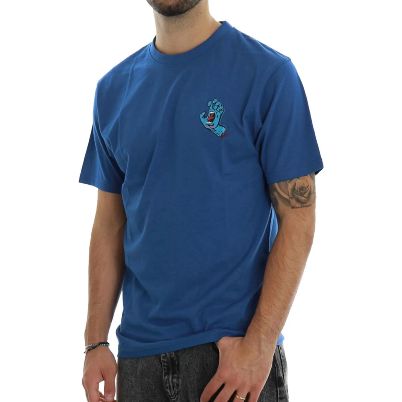 SANTA CRUZ SCREAMING HAND CHEST TEE — Animasportiva