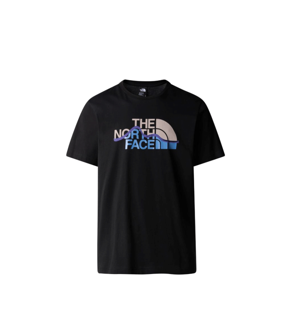 T-SHIRT THE NORTH FACE MOUTAIN LINE NERO UOMO
