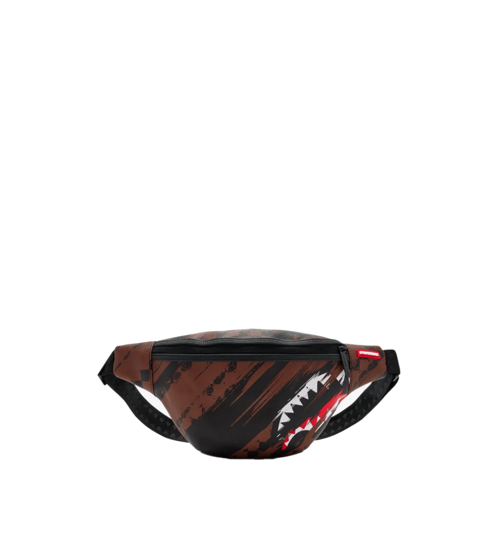 CROSSBODY SPRAYGROUND SMEARED GRUNGE BROWN UNISEX