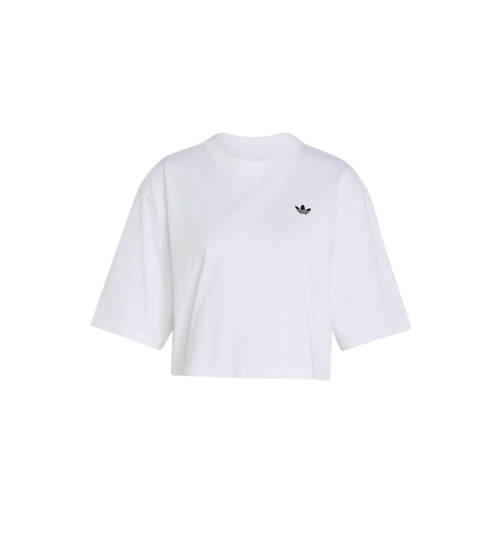 T-SHIRT ADIDAS CROPPED ESSENTIALS WHITE WOMEN