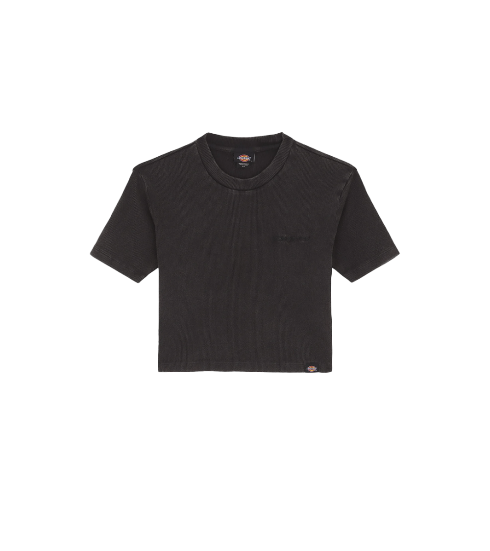 T-SHIRT CROPPED DICKIES PLENTYWOOD NERO DONNA