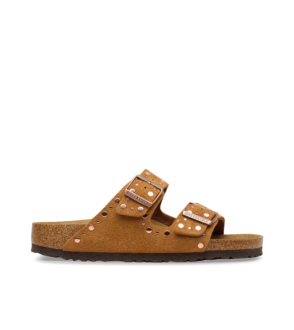 SANDALI BIRKENSTOCK ARIZONA RIVET MARRONE DONNA