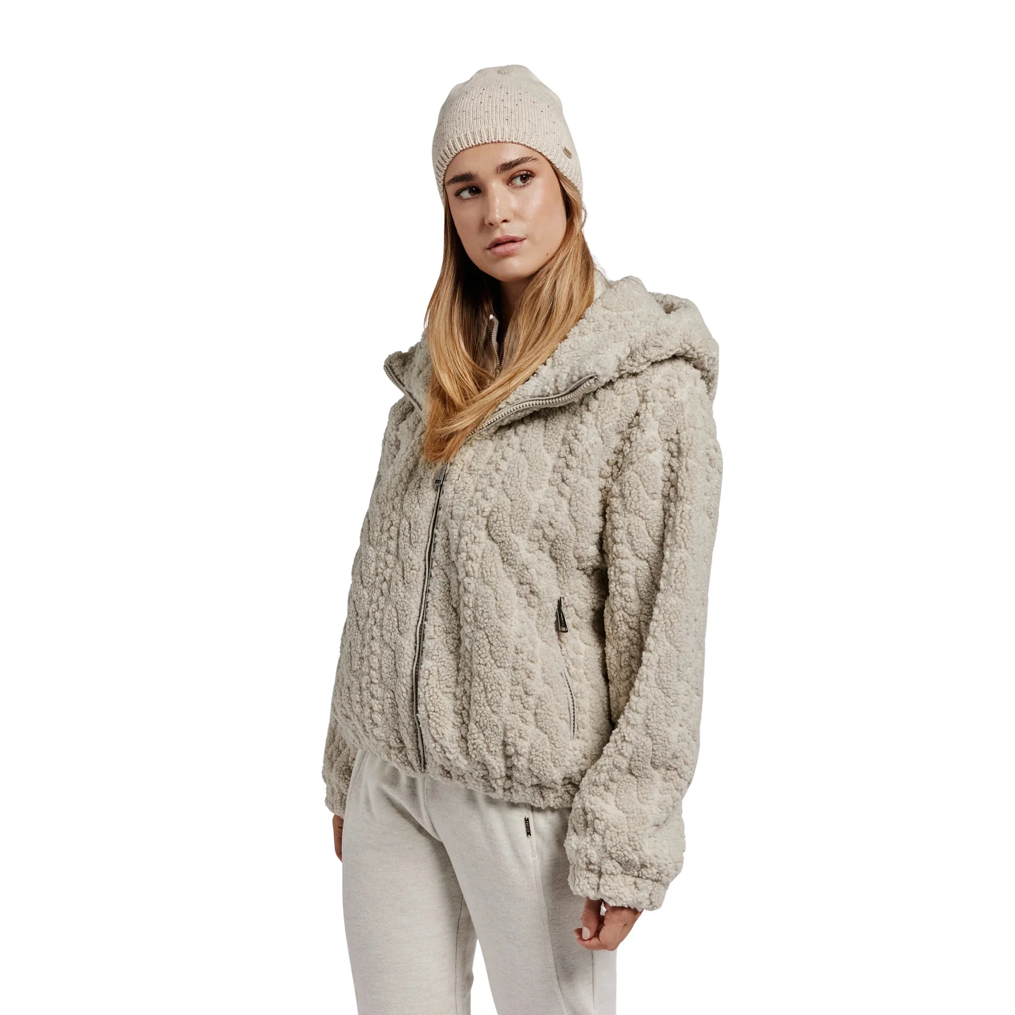 FREDDY FAKE FUR JACKET FZ HOODY