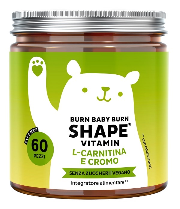 BEARS WITH BENEFITS BURN BABY BURN SHAPE VITAMIN 60 CARAMELLE GOMMOSE