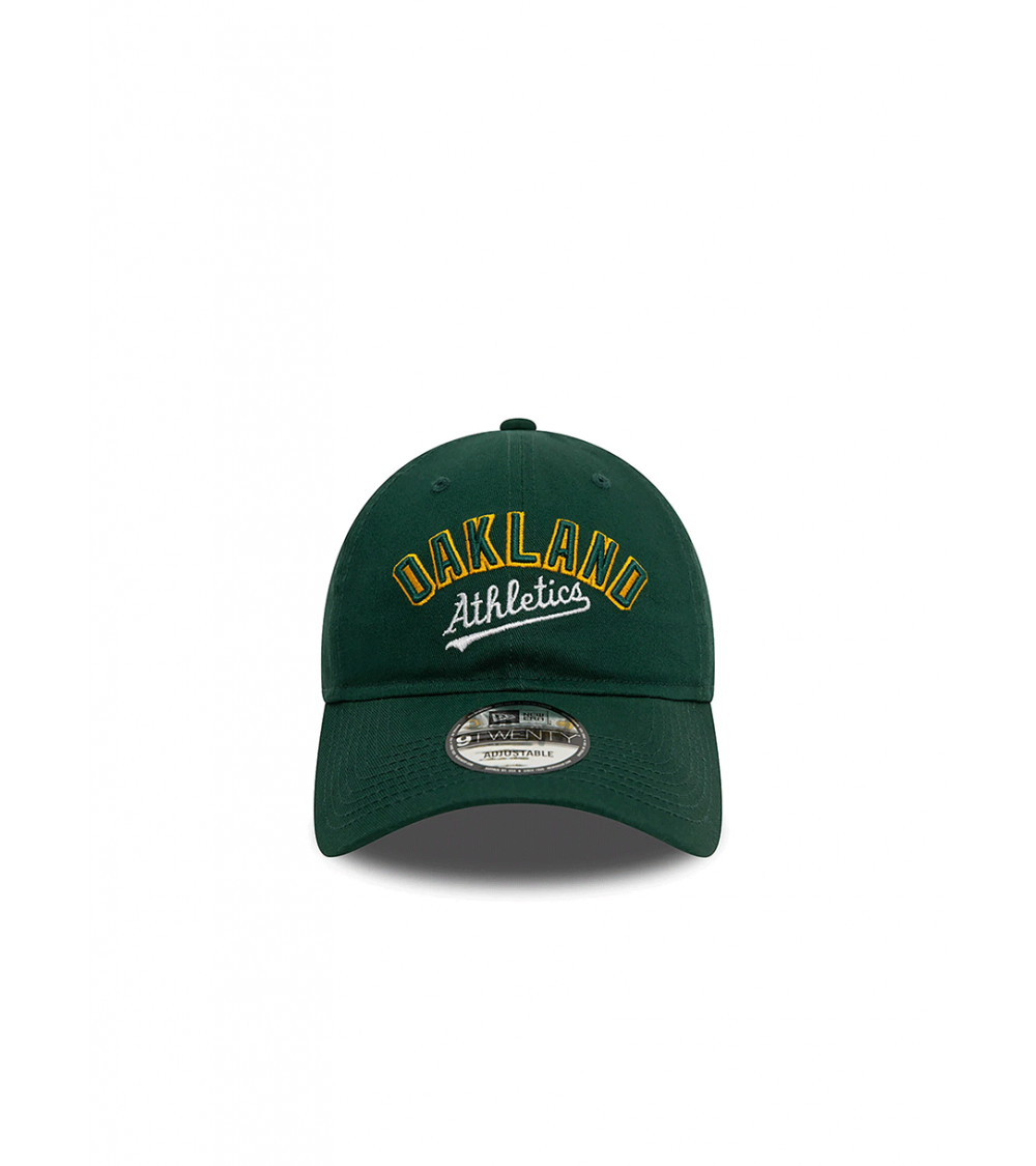 CAPPELLO NEW ERA 9TWENTY OAKLAND ATHLETICS MLB WORDMARK VERDE UNISEX