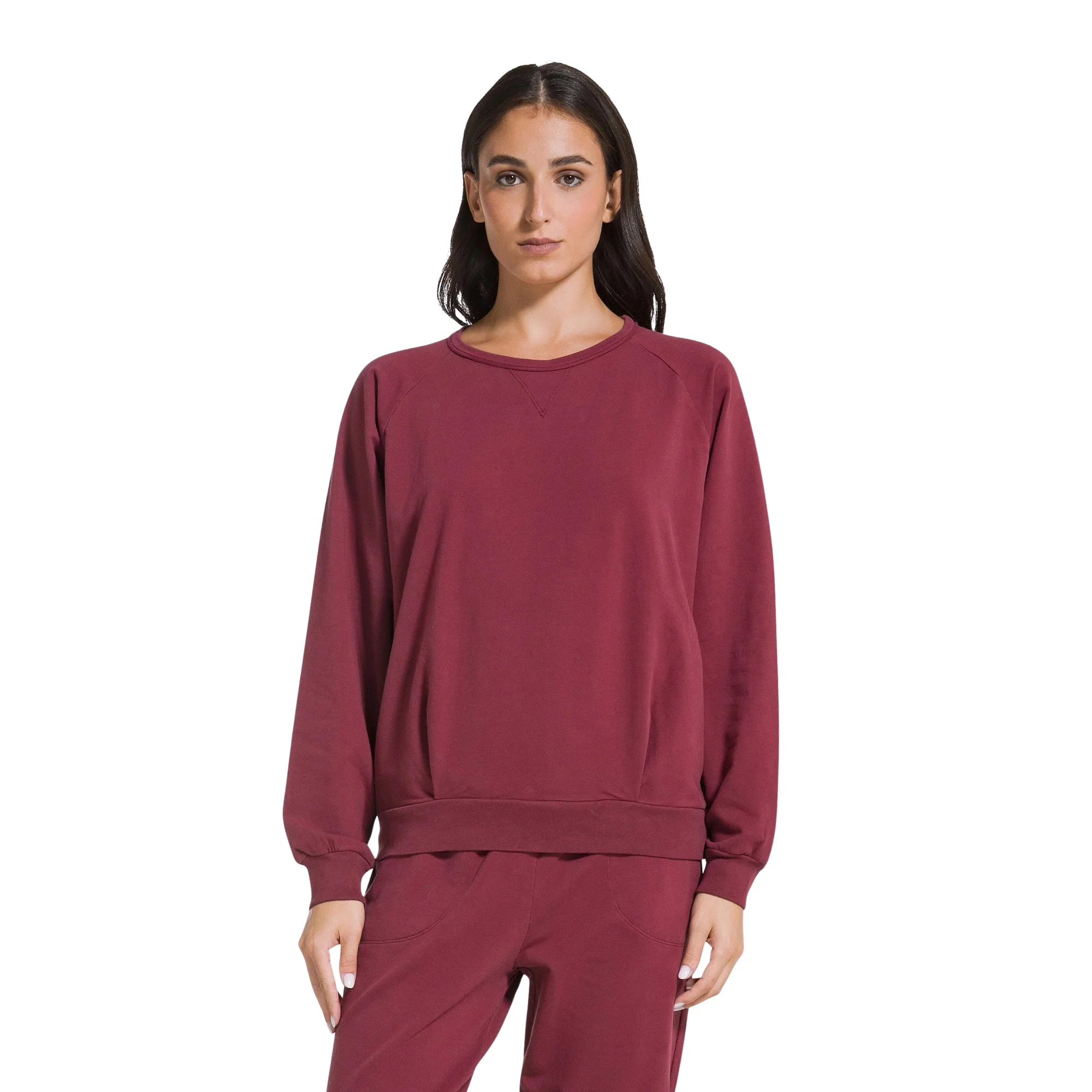 DEHA FELPA GIROCOLLO STRETCH