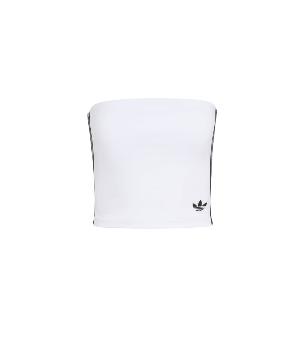 TOP ADIDAS A STRISCE BIANCO DONNA