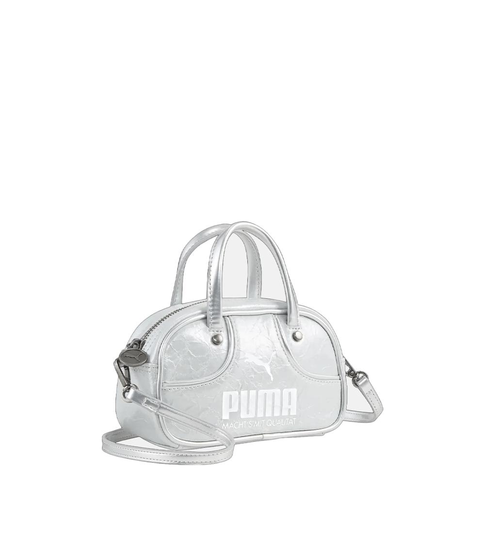 MINI BORSA PUMA 1976 LUSTRE ARGENTO DONNA