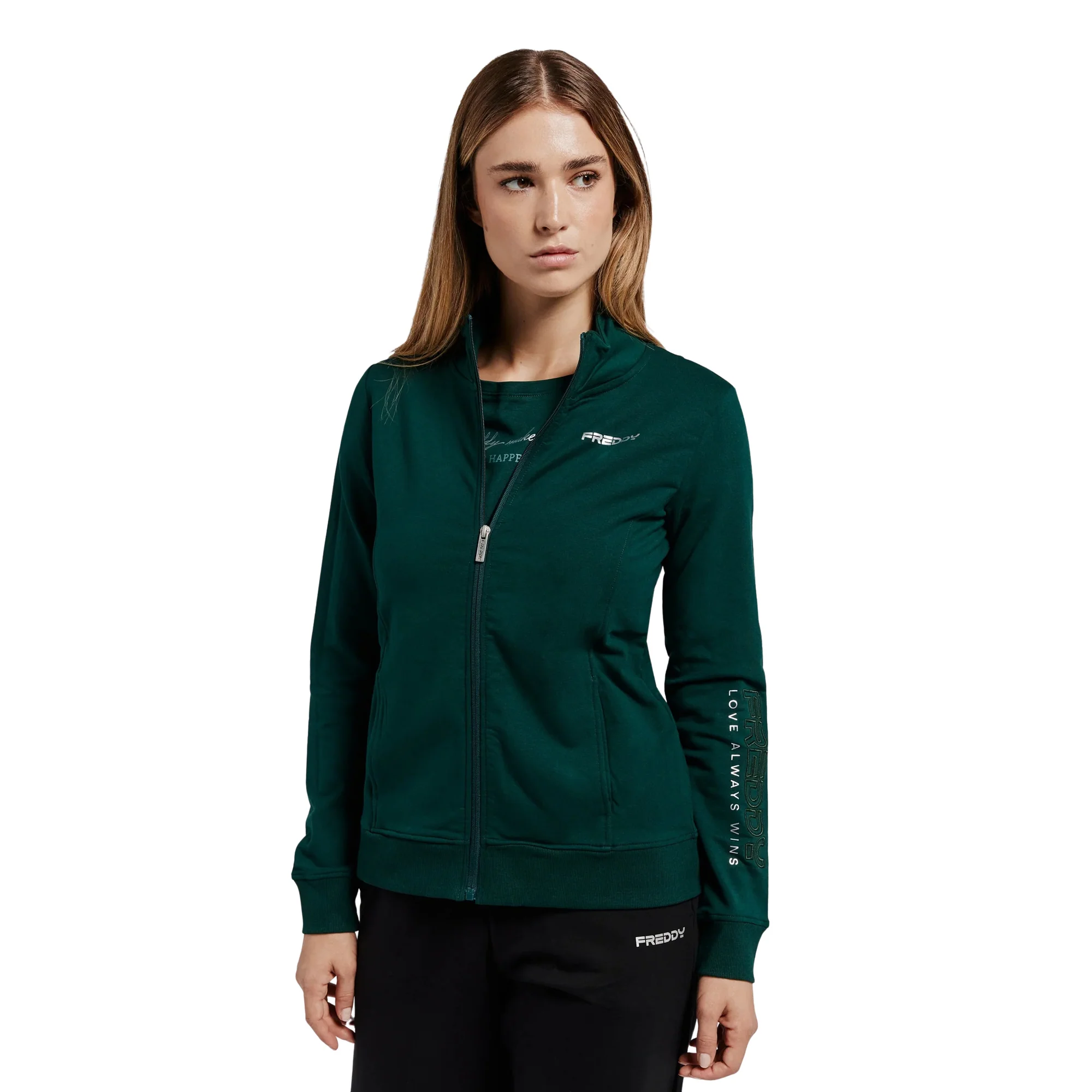 FREDDY FELPA W STRETCH FULL ZIP
