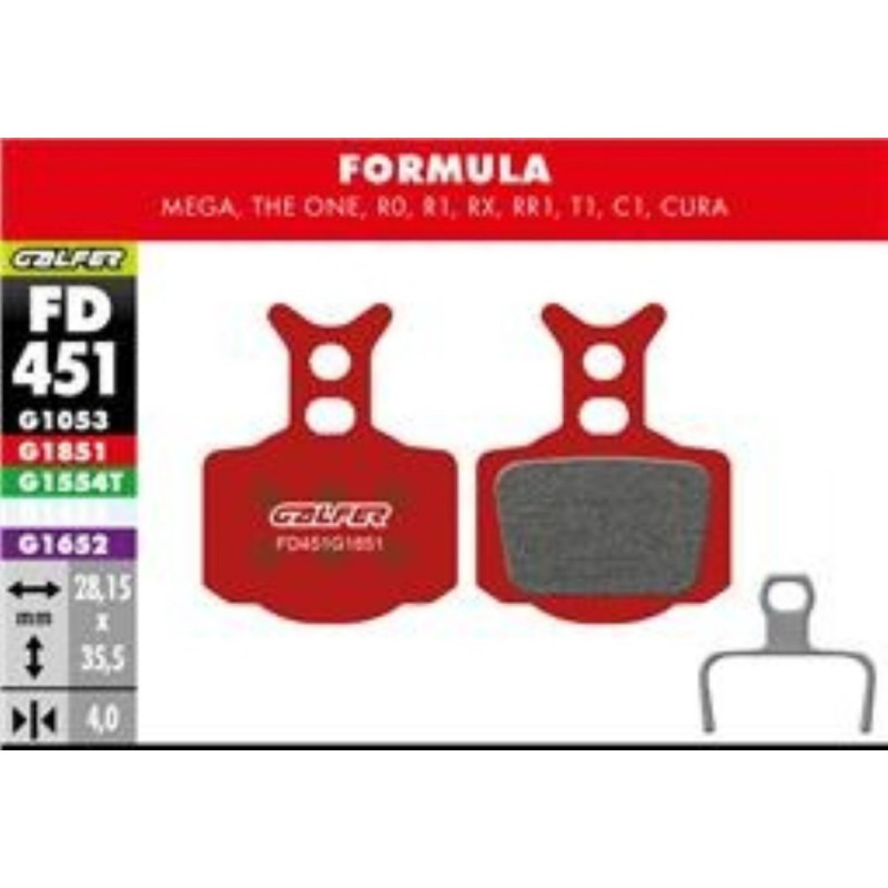 GALFER BIKE - BIKE ADVANCED BRAKE PAD