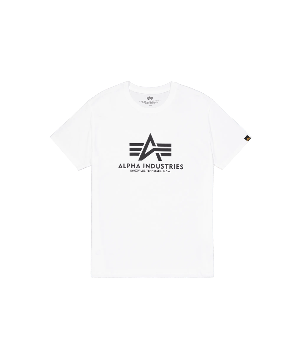 T-SHIRT ALPHA INDUSTRIES BASIC RIPSTOP BIANCO UOMO