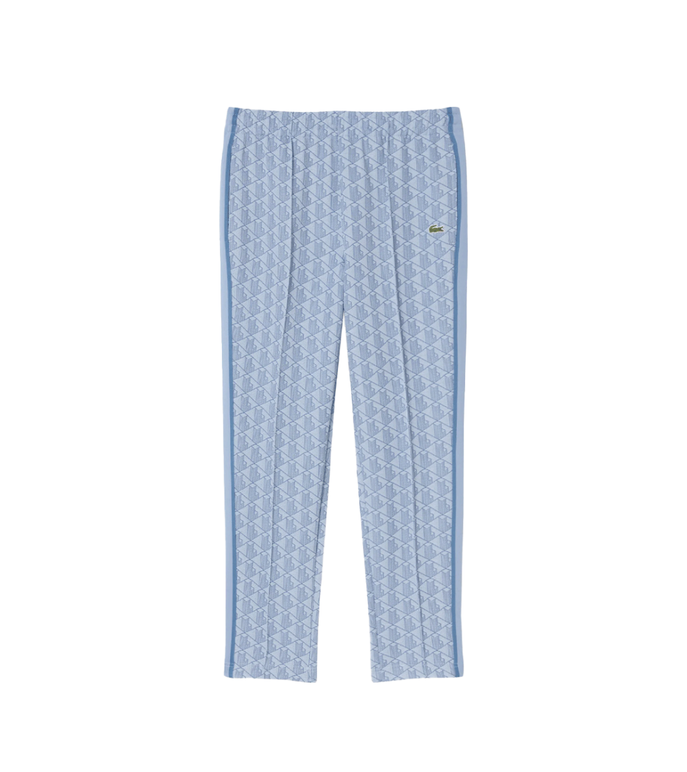 PANTALONI TUTA LACOSTE PARIS MONOGRAM AZZURRO UOMO