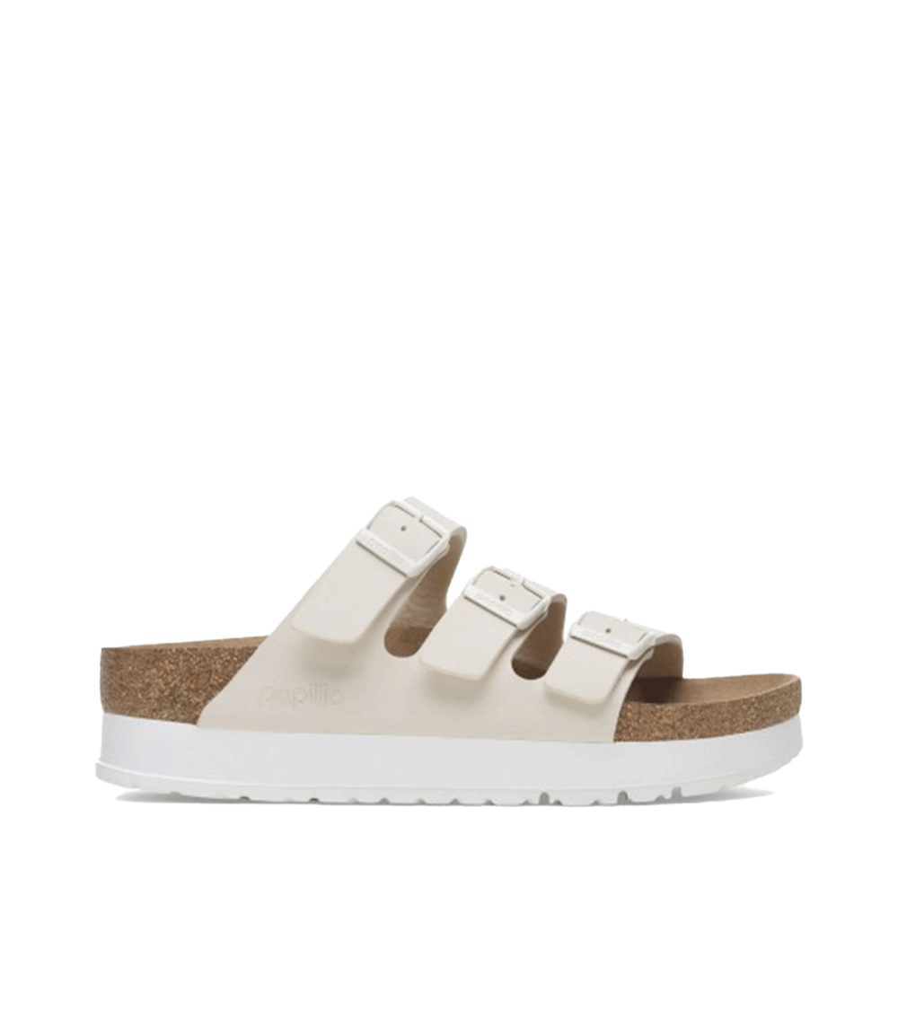 SANDALI BIRKENSTOCK FLORIDA PLATFORM BEIGE DONNA