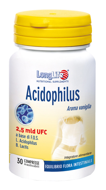 LONGLIFE ACIDOPHILUS 30 COMPRESSE MAS