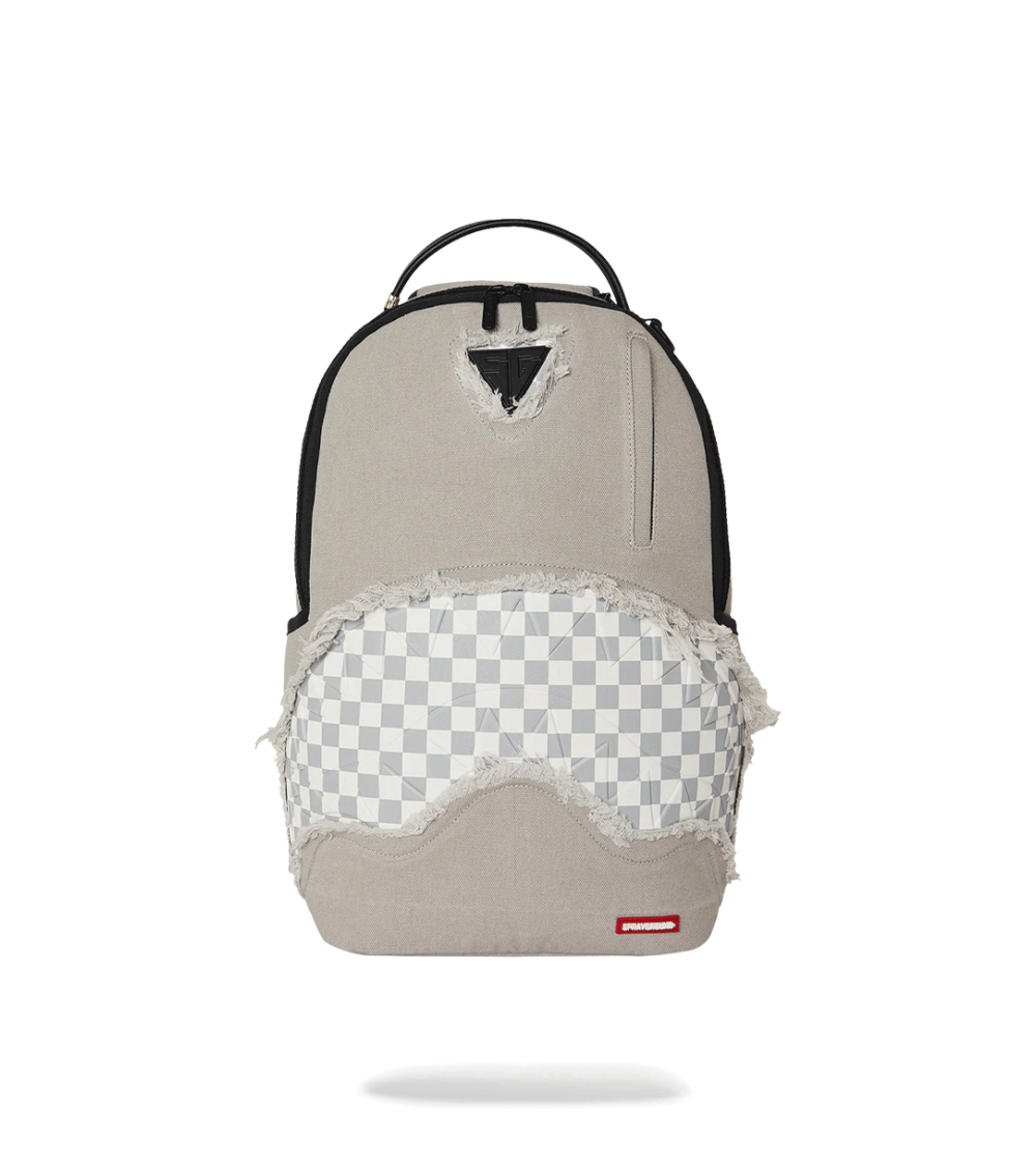 BACKPACK SPRAYGROUND DENIM TEAR SHARK CREAM UNISEX
