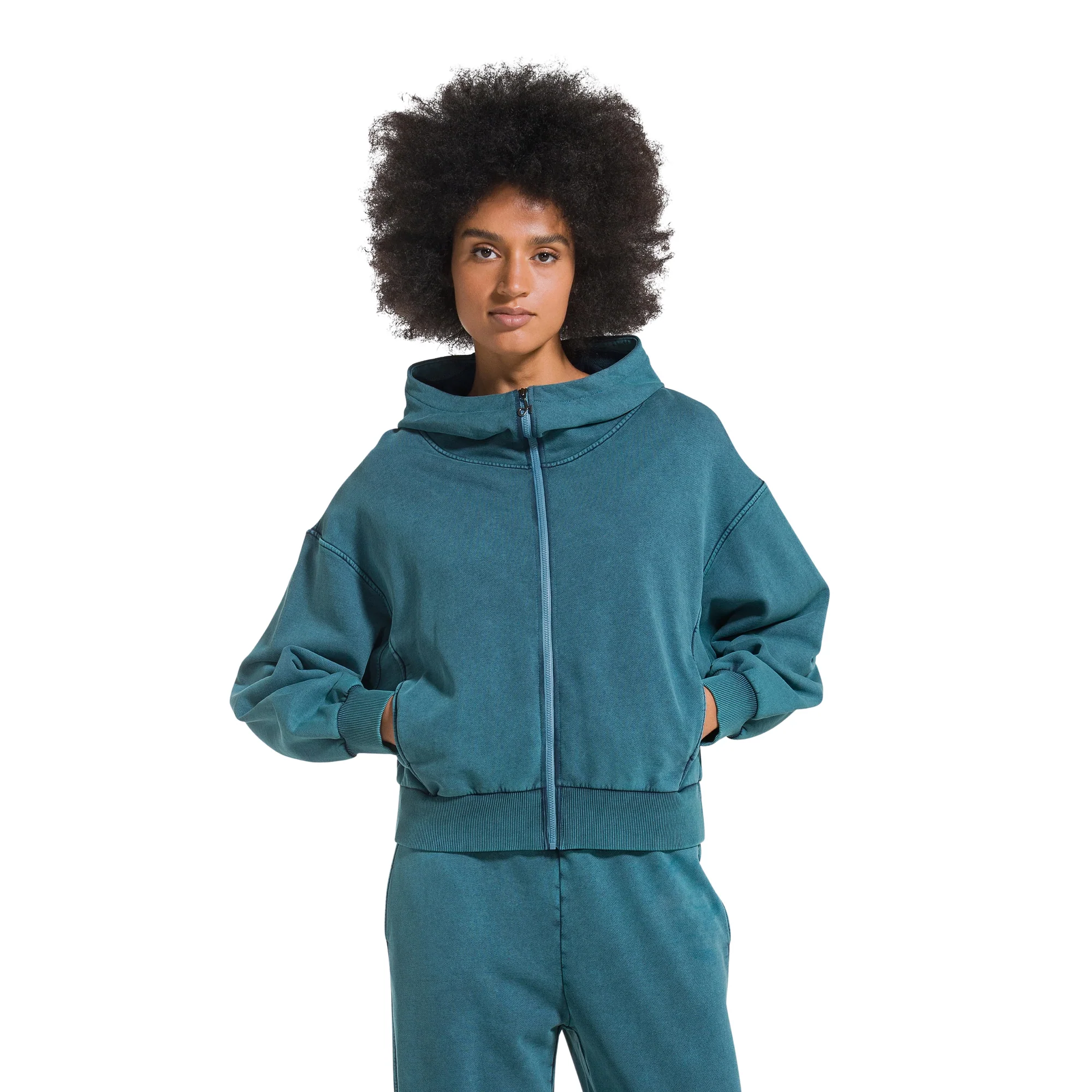 DEHA FELPA ZIP E CAPPUCCIO — Animasportiva