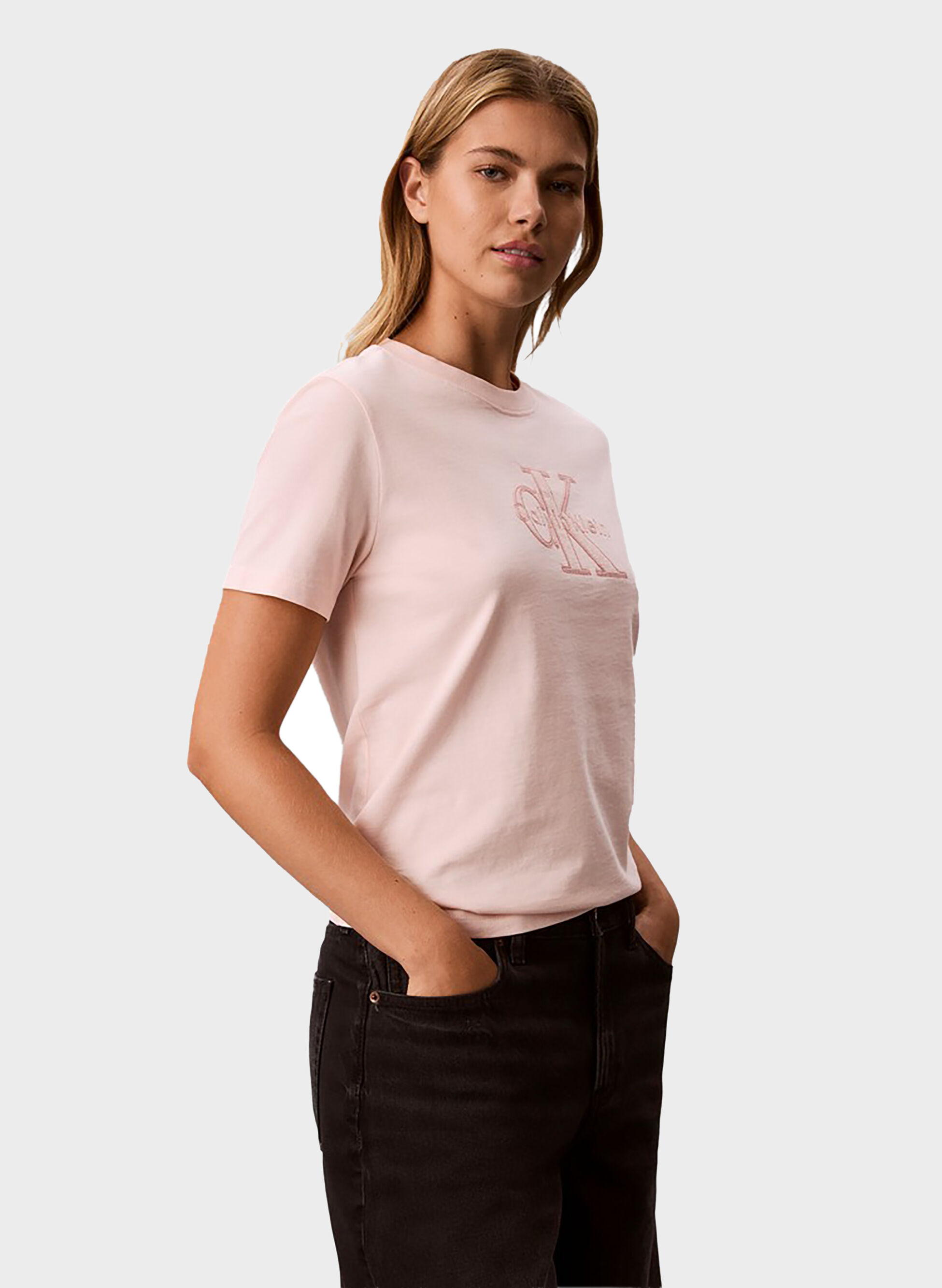 T-SHIRT MONOLOGO RICAMO — Sport85