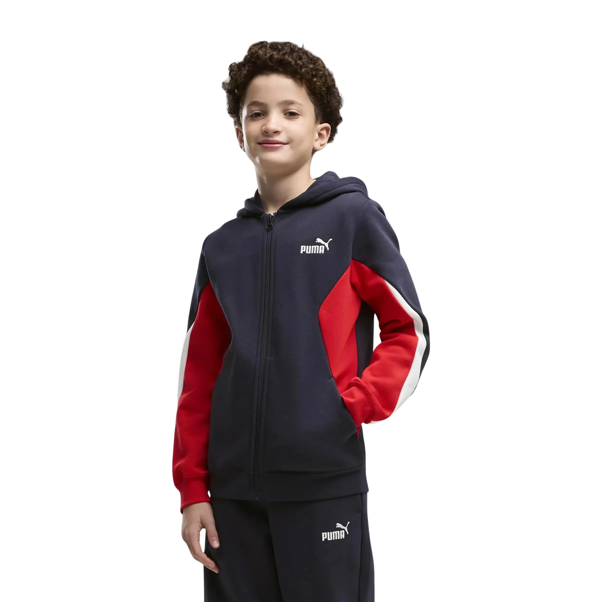 PUMA ESS BLOCK SWEAT SUIT JR