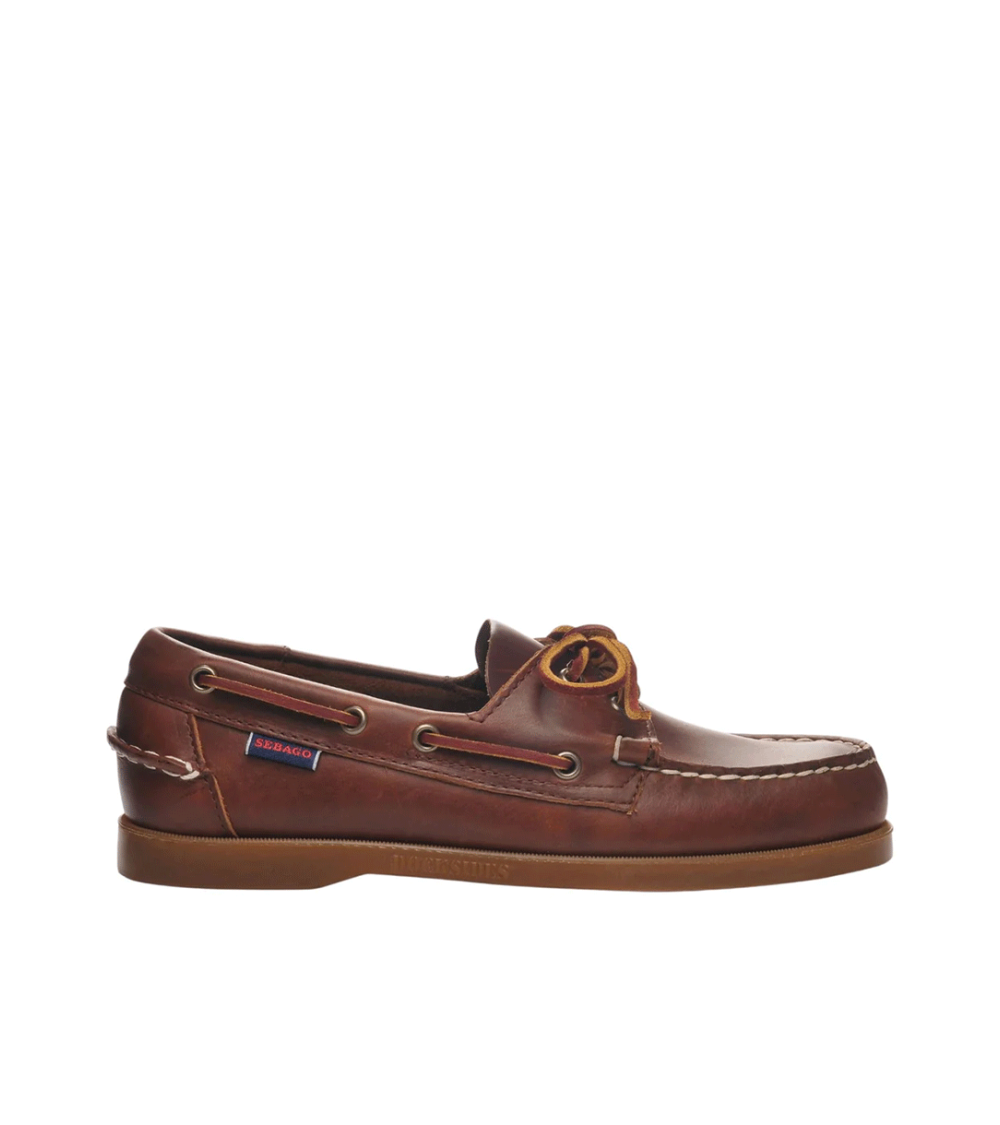 LOAFERS SEBAGO DOCKSIDES PORTLAND IN PELLE BROWN MAN