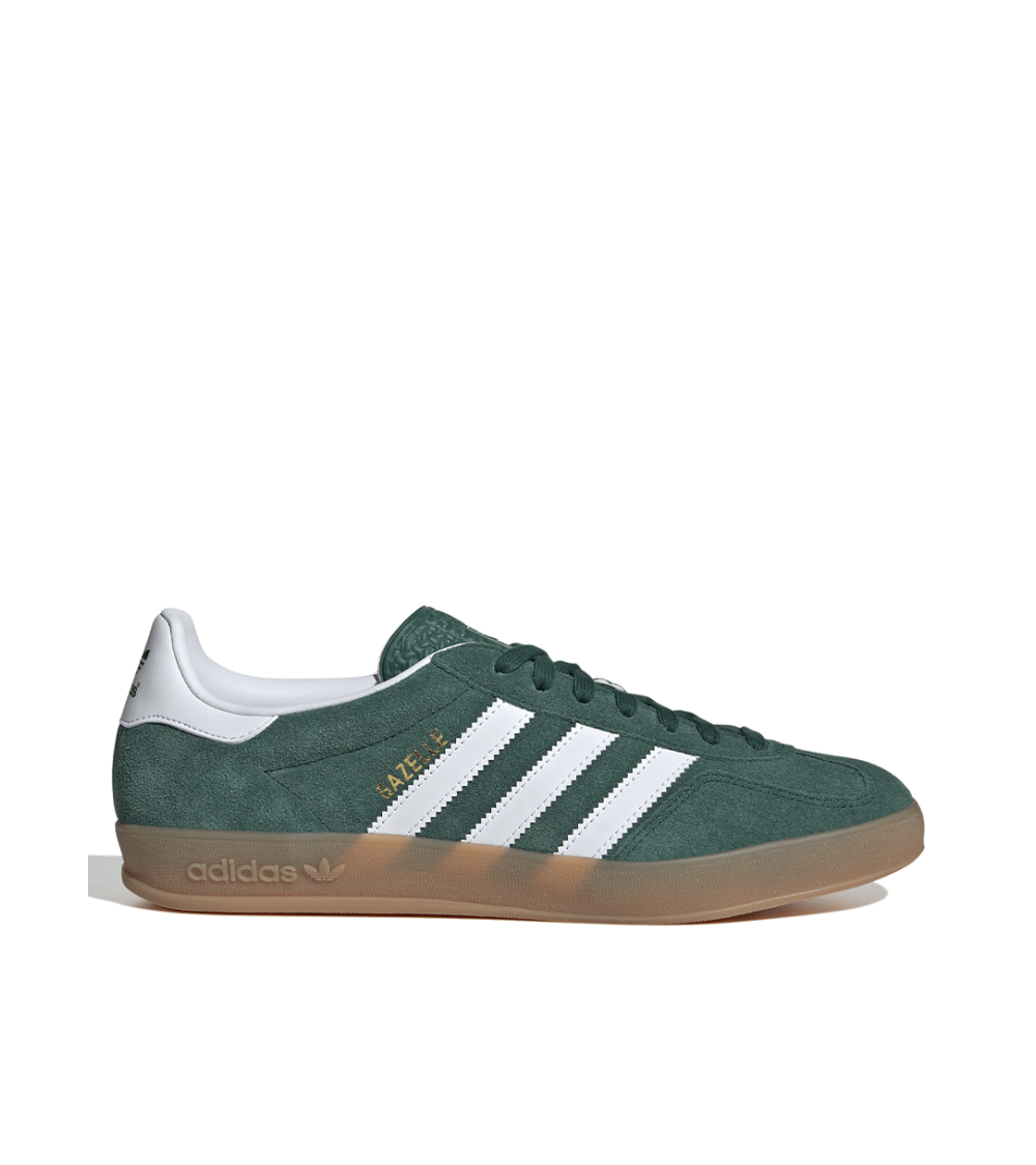 SHOES ADIDAS GAZELLE INDOOR GREEN WHITE MEN