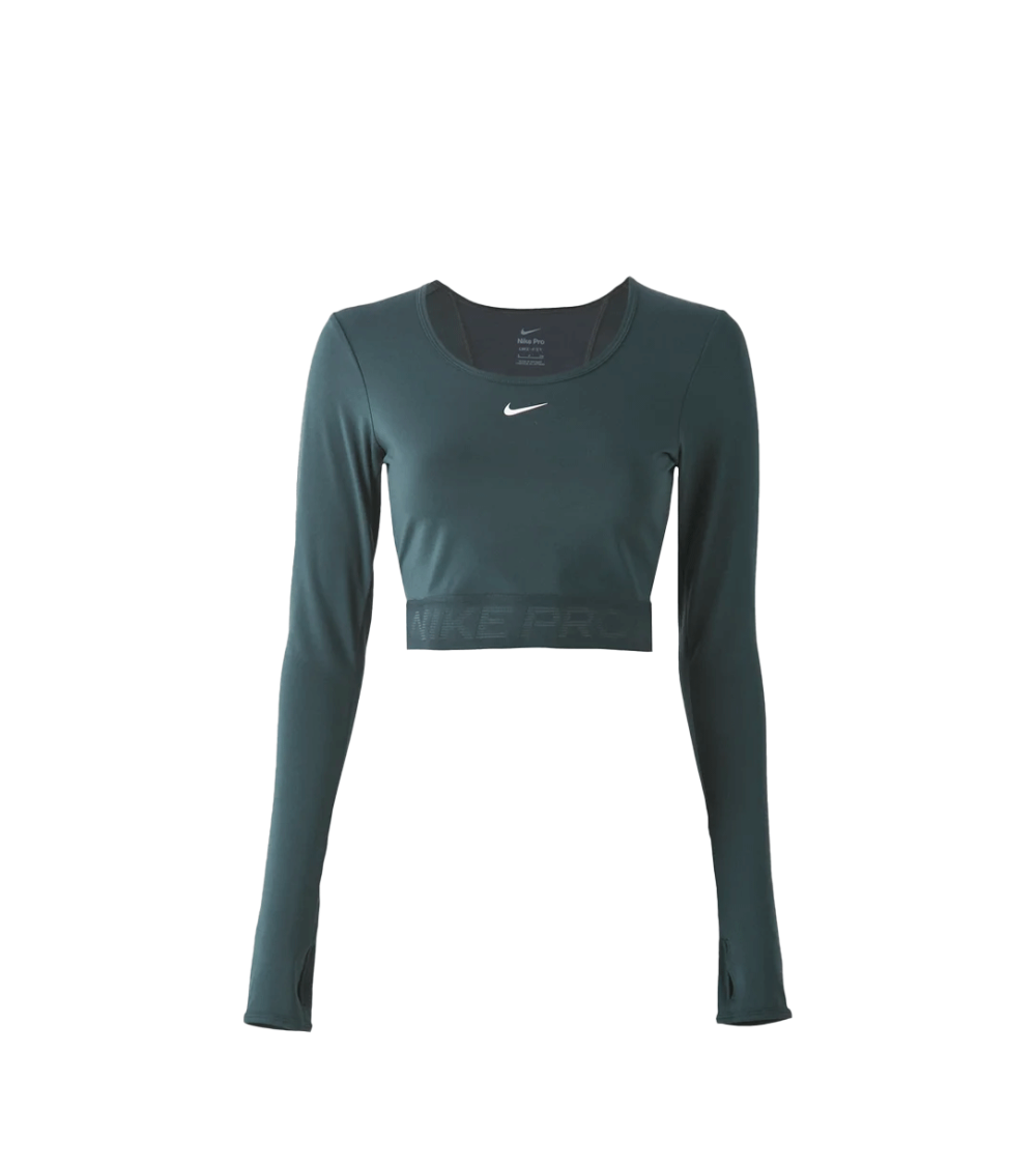 T-SHIRT MANICA LUNGA NIKE SPORTSWEAR CHILL KNIT VERDE DONNA