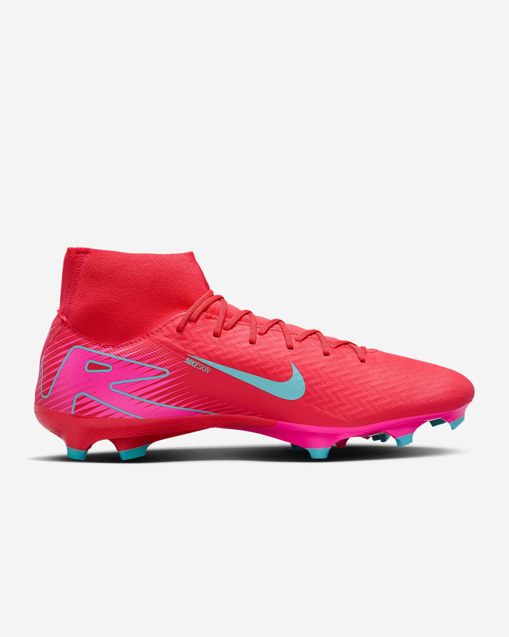 NIKE MERCURIAL SUPERFLY 10 ACADEMY FG/MG EMBER GLOW/AURORA GREEN DA UOMO