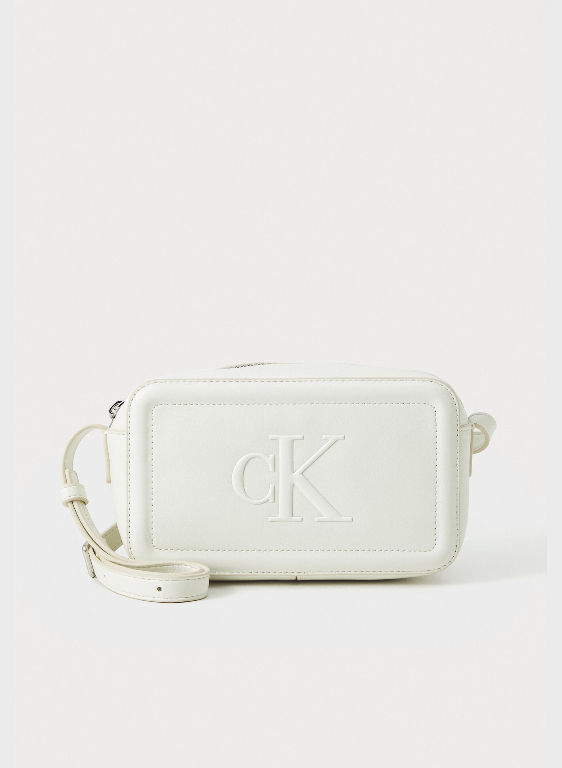 BORSA PER FOTOCAMERA CON MONOGRAMMA STAMPATO