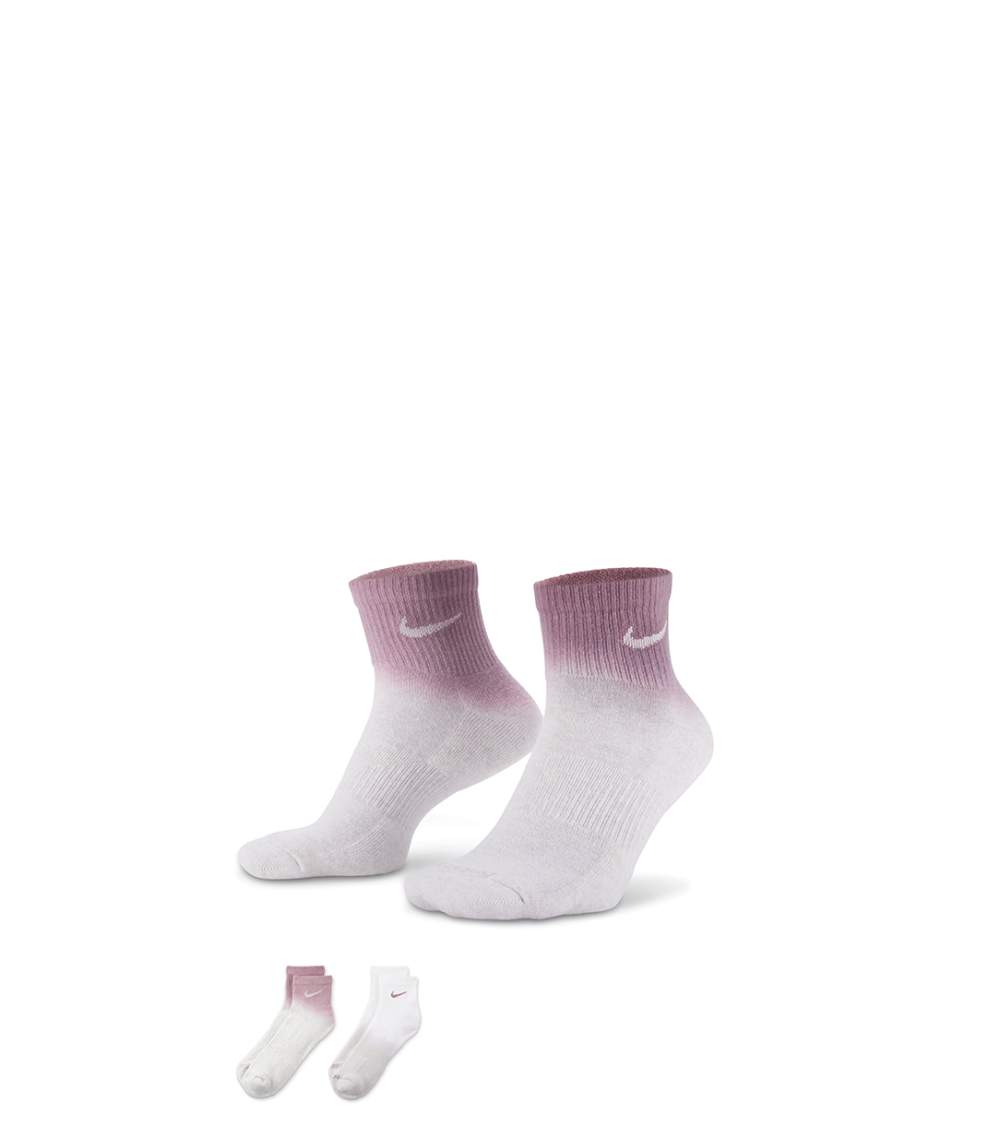 SOCKS NIKE EVERYDAY PLUS CUSHIONED PINK GREY 2 PAIRS UNISEX