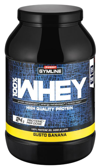 GYMLINE 100%WHEY CONC.BAN.900G
