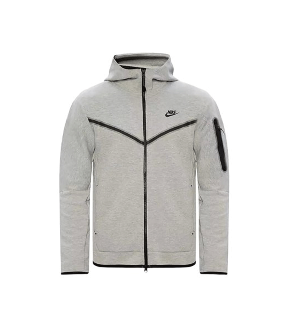 ZIPPED HOODIE NIKE TECH FLEECE WINDRUNNER GREY MEN