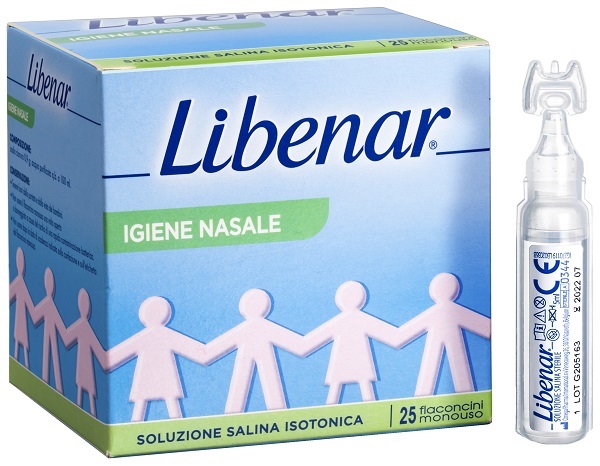 LIBENAR IGIENE NASALE SOLUZIONE SALINA ISOTONICA 25 FLACONCINI 5ML