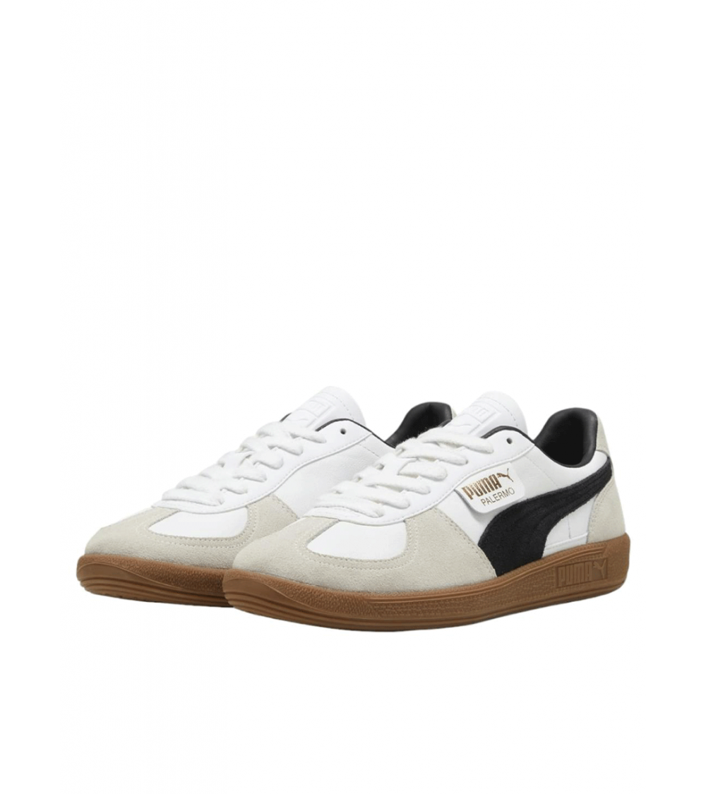 SCARPE PUMA PALERMO LTH BIANCO NERO UNISEX