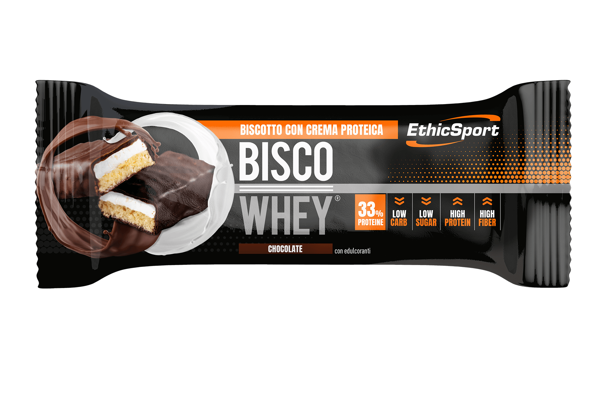 BISCO WHEY - HIGH PROTEIN BAR - CHOCOLATE - BOX DA 18 PZ